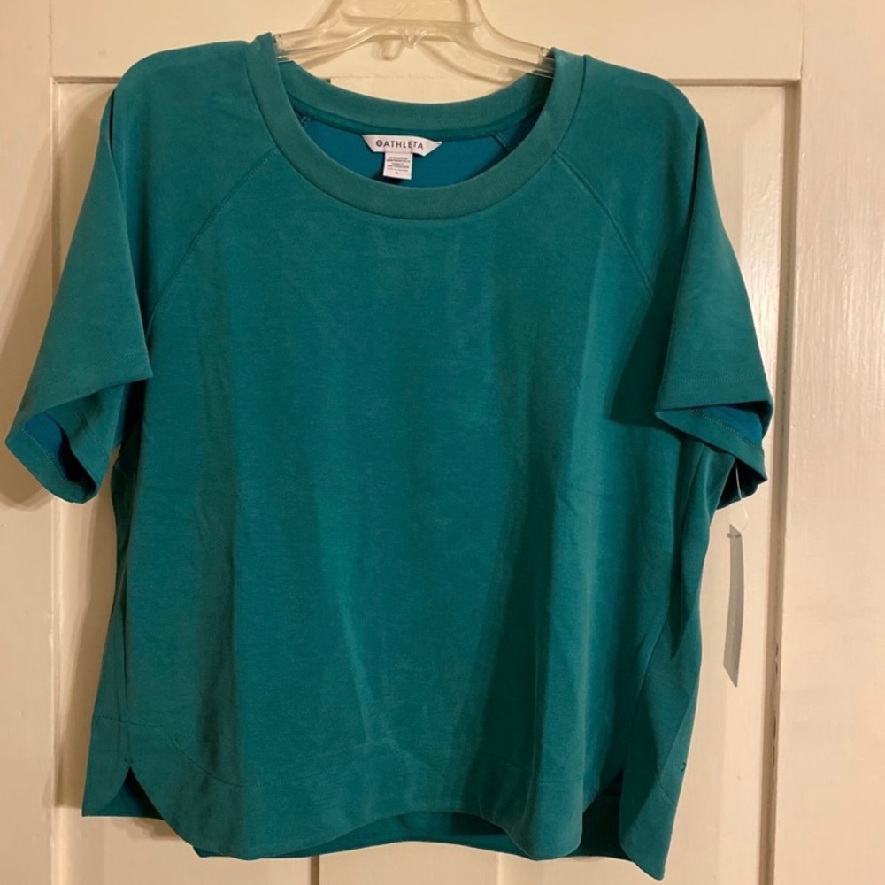 Athleta seasoft sweatshirt tee Large NWT